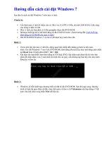 Hướng dẫn cách cài đặt Windows 7