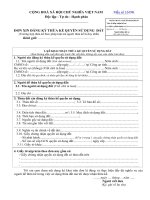 Đơn đăng ký thừa kế quyền sử dụng đất