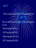 BÀI HÓA TRỊ TIẾT 2