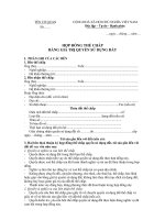 Mẫu hợp đồng thế chấp quyền sử dụng đất