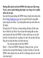 H.dẫn chuyển mã font HP001 thủ công không cần phần mềm và trang web