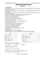 Đề cương Toán 8
