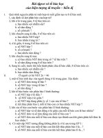 bài tập cơ sở tế bào học NST