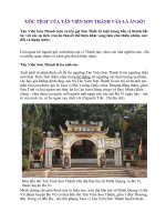 ''GỐC TÍCH'' CỦA TẢN VIÊN SƠN THÁNH VẪN LÀ ẨN SỐ