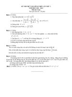 Đề Toán  vào 10