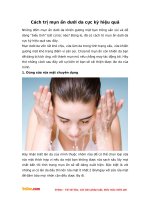 Cách trị mụn ẩn dưới da cực kỳ hiệu quả