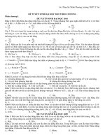 ĐỀ THI ĐH CD SẮP XẾP THEO CHUONG