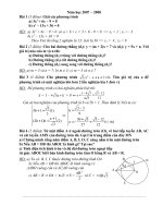 Đề và đấp án thi THPT năm học 2007 2008