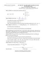 Đề thi thử THPT có đáp án