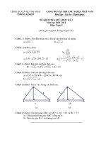 Đề kiểm tra giua học kỳ I toán 9