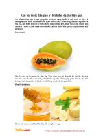 Các bài thuốc dân gian trị bệnh đau dạ dày hiệu quả