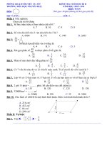 Thi Cuối HKII Toán lớp 4 2010 2011