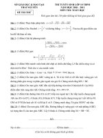 Đề thi thử vào 10 THPT năm 2010   2011 .