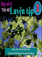 Luyện tập: Phương trình chứa ẩn ở mẫu