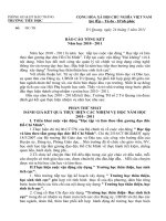 Báo cáo tổng kết năm học