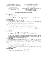 DE   DAP AN THI THU VÀO 10