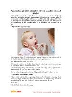 Nguyên nhân gây nhiệt miệng lưỡi ở trẻ và cách chữa trị nhanh kịp thời