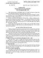 Nghị Quyết Đại Hội Chi Bộ