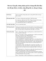 Thủ tục Cấp giấy chứng nhận quyền sử dụng đất lần đầu