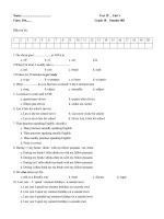 Kiem tra 15'' Unit 1