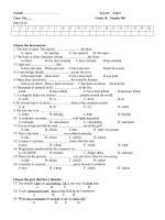 Kiem tra 15'' Unit 5