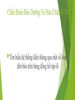 slide thuyết trình chẩn đoán bảo dưỡng và sửa chữa ô tô