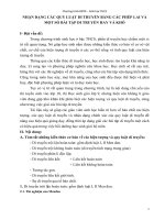 NHẬN DẠNG các QUY LUẬT DI TRUYỀN BẰNG các PHÉP LAI và một số bài tập DI TRUYỀN HAY và KHÓ 