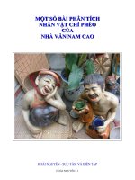 Phân tích nhân vật Chí Phèo của Nam Cao