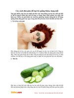 Các cách đơn giản để loại bỏ quầng thâm, bọng mắt