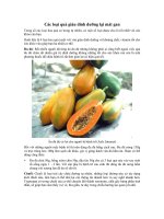 Các loại quả giàu dinh dưỡng lại mát gan