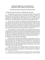 Kết quả nghiên cứu và chuyển giao tiến bộ kỹ thuật trồng sắn ở việt nam 