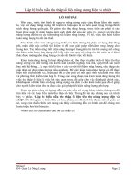 Lập bộ biểu mẫu thu thập số liệu năng lượng điện và nhiệt