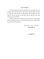 Nghiên cứu đề xuất một số giải pháp tăng cường công tác quản lý chi phí sản xuất kinh doanh tại công ty TNHH MTV khai thác thủy lợi thái nguyên 