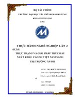 Thực trạng và giải pháp thúc đẩy xuất khẩu cao su Việt Nam sang thị trường Ấn Độ