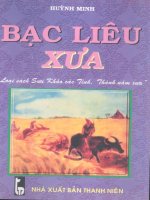 Vùng đất Bạc Liêu xưa