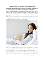 Những tác nhân làm tăng nguy cơ vô sinh ở phụ nữ