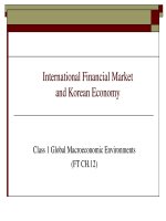 International financial market and korean economy   global macroeconomic environments