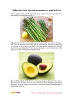 Những thực phẩm làm sạch mạch máu ngăn ngừa bệnh tim