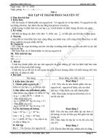 GIÁO ÁN TỰ CHỌN HÓA 10 ĐẦY DỦ