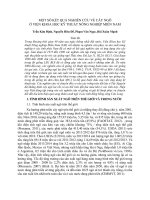 Một số kết quả nghiên cứu về cây ngô ở viện khoa học kỹ thuật nông nghiệp miền nam 