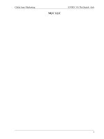 chiến lược Marketing Công ty MAZDA