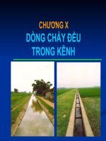 Bài giảng dòng chảy đều trong kênh