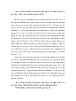 CÁC GIẢI PHÁP NÂNG CAO NĂNG LỰC QUẢN LÝ NHÀ NƯỚC CỦA CÁN BỘ, CÔNG CHỨC CHÍNH QUYỀN CẤP XÃ