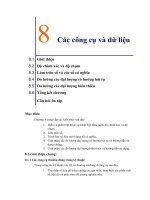 các công cụ và dữ liệu