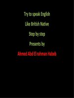 Khóa học tiếng anh - English course (spoken english course)