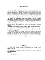 Thực trạng dân số Việt Nam và ảnh hưởng của nó tới thị trường lao động trong tiến trình hội nhập kinh tế