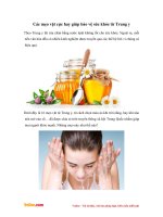 Các mẹo vặt cực hay giúp bảo vệ sức khỏe từ Trung y