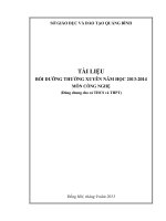 TÀI LIỆU bồi DƯỠNG THƯỜNG XUYÊN môn CÔNG NGHỆ (dùng chung cho cả THCS và THPT) 