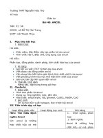 Giáo án hóa học bài 40 ANcol