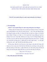 Bài dự thi liên môn học sinh: Tại sao phải trồng cây xanh trong trường học